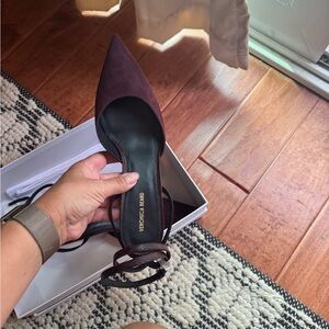 Veronica Beard Dark Burgundy Pointed Heels